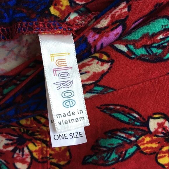 LuLaRoe UNICORN “Aloha” Hawaiian Print Leggings - Picture 3 of 5